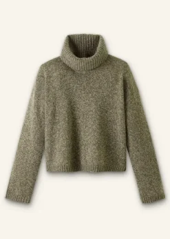 Sale ME+EM Alpaca Wool Perfect Country Jumper + Snood Bright Olive Moulin