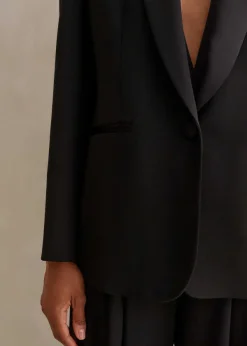 Clearance ME+EM Bracelet Sleeve Forever Tux Jacket Black
