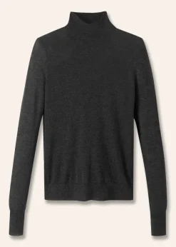 Clearance ME+EM Cashmere Barely There Layering Jumper Charcoal