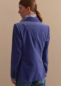Outlet ME+EM Corduroy Boyfriend Blazer Winter Lilac