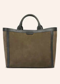 New ME+EM East West Day Tote Olive/Black