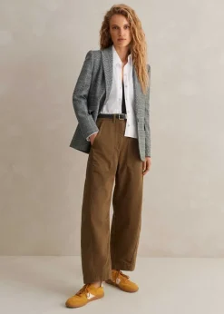 Discount ME+EM Extreme Seam Casual Trouser Tobacco