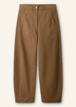 Discount ME+EM Extreme Seam Casual Trouser Tobacco