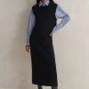 Outlet ME+EM Knitted Vest + Skirt Co-Ord Blue