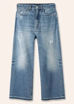Best ME+EM Low-Rise Baggy Crop Jean Authentic Mid Wash