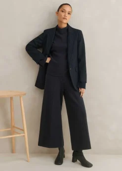 Sale ME+EM Merino Milano Knitted Trouser Dark Navy