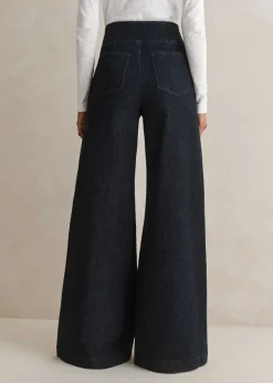 Clearance ME+EM Palazzo Travel Jean Indigo
