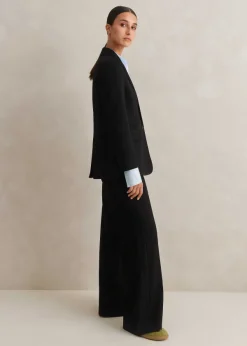 Hot ME+EM Perfect Workwear Long Blazer Man Pant Suit Black