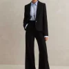 Clearance ME+EM Perfect Workwear Short Blazer Man Pant Suit Black