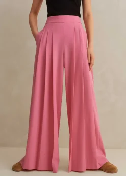 Outlet ME+EM Pleated Ultra Wide-Leg Trouser Perfect Pink