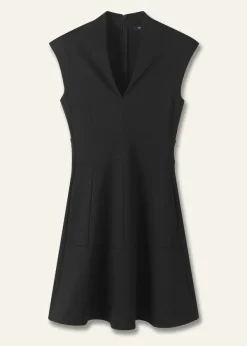 Best ME+EM Ponte Cap Sleeve Fit And Flare Dress Black