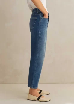 Sale ME+EM Regular Authentic Slim Crop Jean Blue Wash