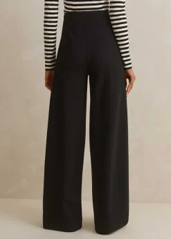 Online ME+EM Regular Length Travel Tailoring Palazzo Black