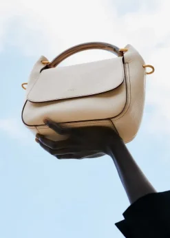 Discount ME+EM Resin Handle Crossbody Bag Off White