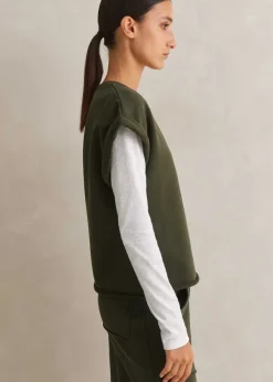 Clearance ME+EM Roll Cuff Sweatshirt Olive