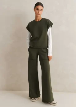 Hot ME+EM Roll Cuff Sweatshirt + Trouser Co-Ord Green