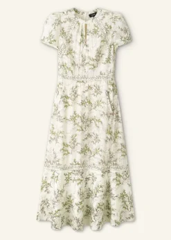Hot ME+EM Shadow Berry Print Maxi Dress Light Cream/Green/Multi
