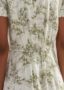 Hot ME+EM Shadow Berry Print Maxi Dress Light Cream/Green/Multi