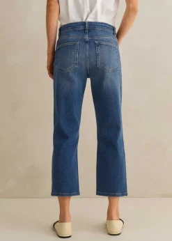 Sale ME+EM Short Authentic Slim Crop Jean Blue Wash
