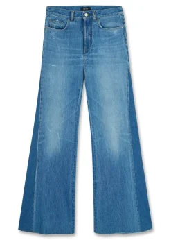 Clearance ME+EM Short Length Split Seam Flare Jean Blue