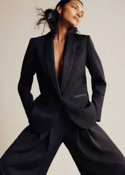 Online ME+EM Short-Length Forever Tux Trouser Suit Black