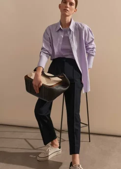 Online ME+EM Slim Crop Forever Trouser Navy