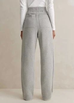 Clearance ME+EM Tapered Sweatshirting Track Pant Grey Marl