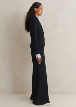 Sale ME+EM Textured Jumpsuit Co-Ord Blue