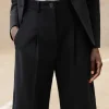 ME+EM Textured Tailored Short Suit Black