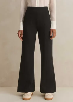 New ME+EM Travel Tailoring Kick Flare Short Trouser Black