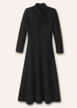 Sale ME+EM Travel Tailoring Necktie Maxi Dress Black