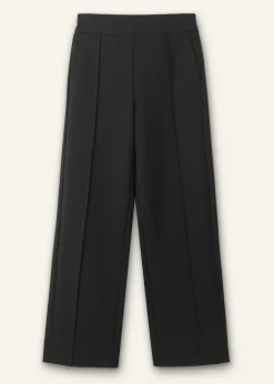 ME+EM Travel Tailoring Turn-Up Straight Leg Trouser Black