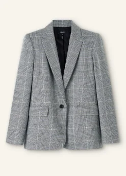 Best ME+EM Wool Check Boyfriend Blazer Multi Check